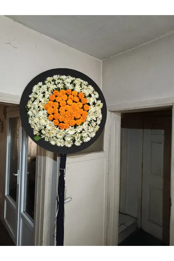 Canlı çiçek Cenaze Çelengi 